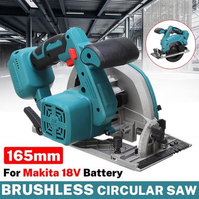 1200W Brushless Electric Circular Saw 18V 5000RPM Electric Woodworking Cutting Power Tool for 18V Battery