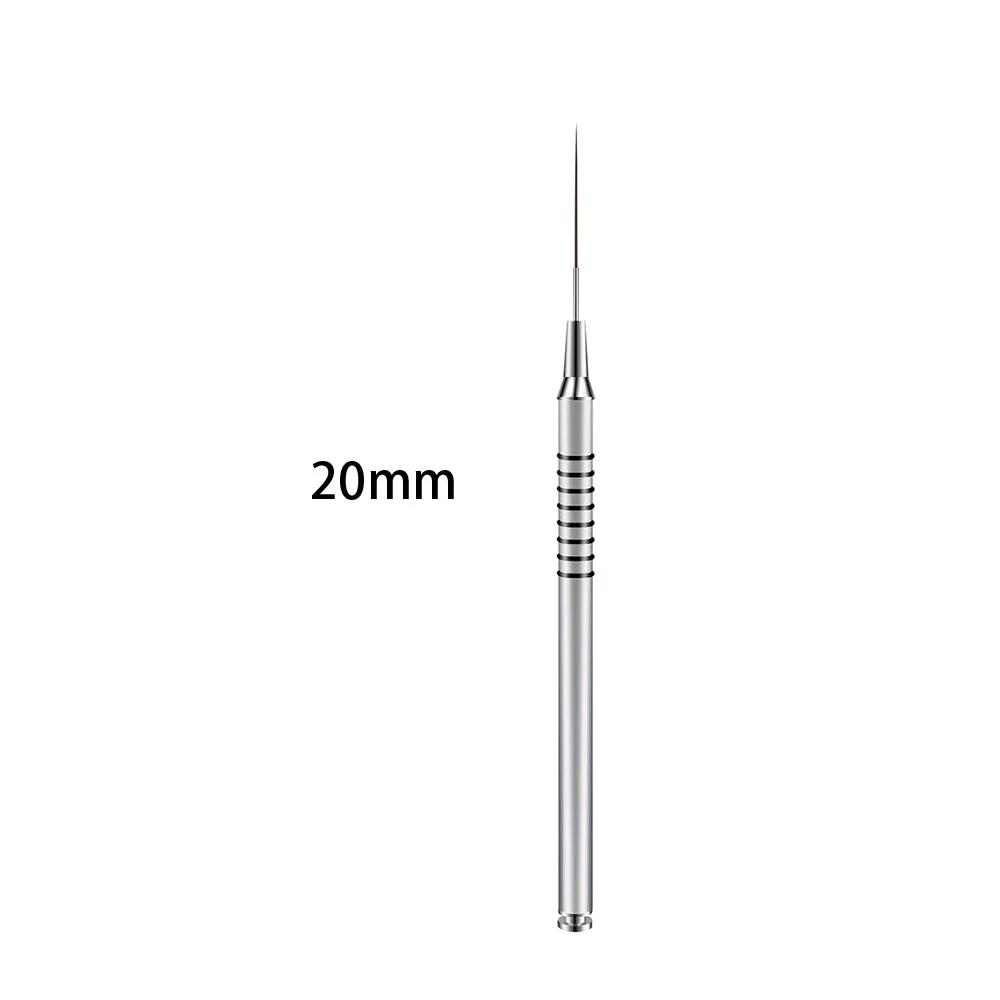 

6 Size Nail Art Liner Brushes 5/7/9/11/20/25mm - Painting Nail Art Brush Dotting Drawing Tool - Long Lines Thin Details