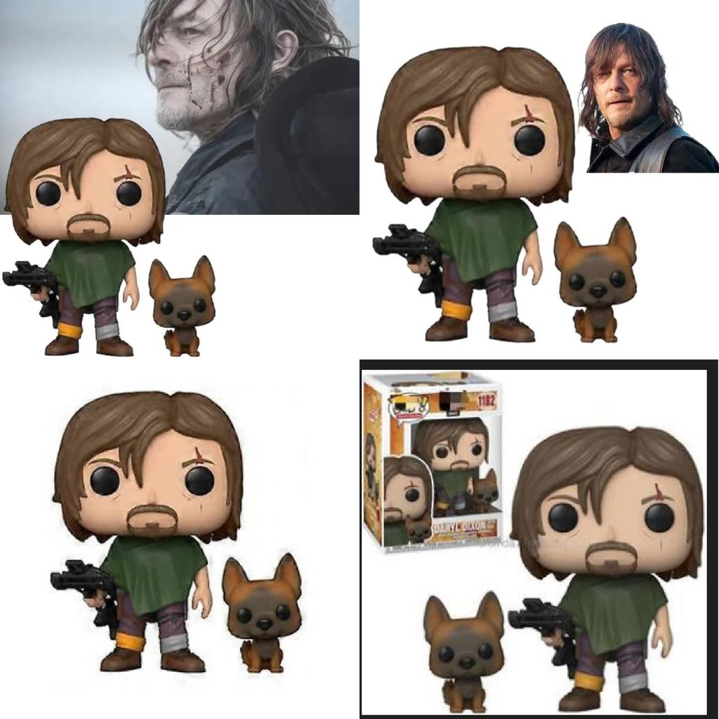 Dead Daryl Walking Dixon Collectible Figure With Dog Kids Toys Model