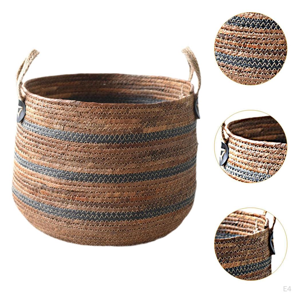 Woven Basket for Laundry And Storage, Organizer Toys Blankets in Bedroom