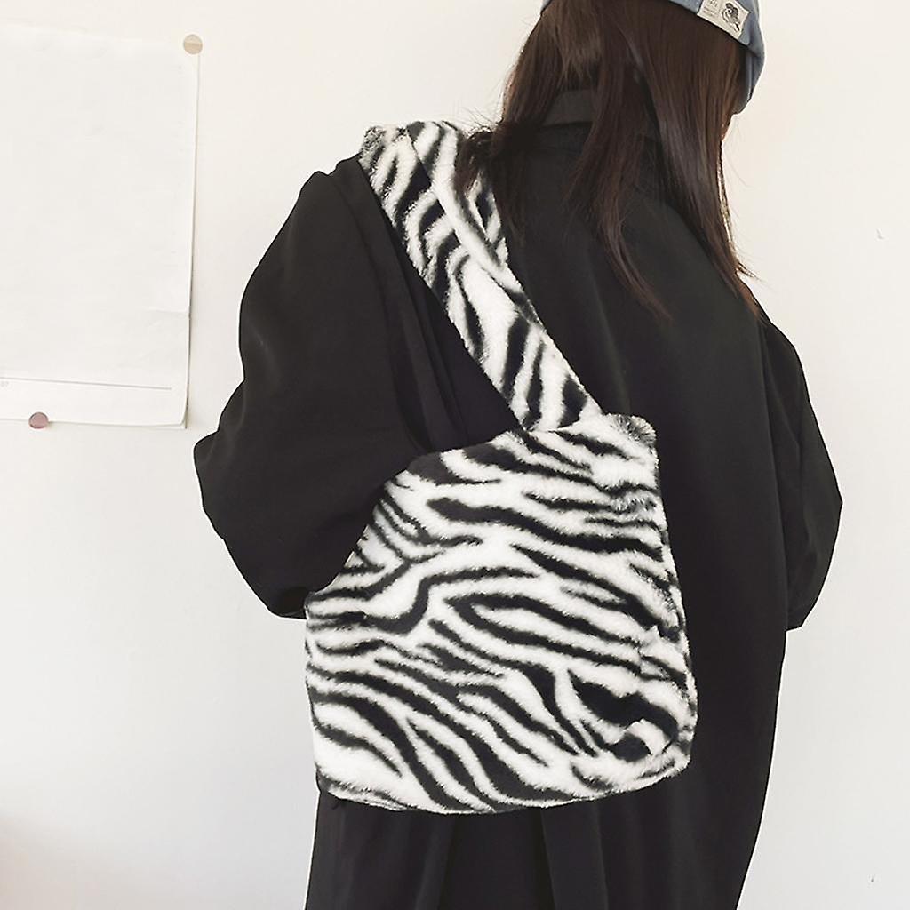 Handbags Vintage Leopard Print One-Shoulder Bag for Girls Zebra Pattern