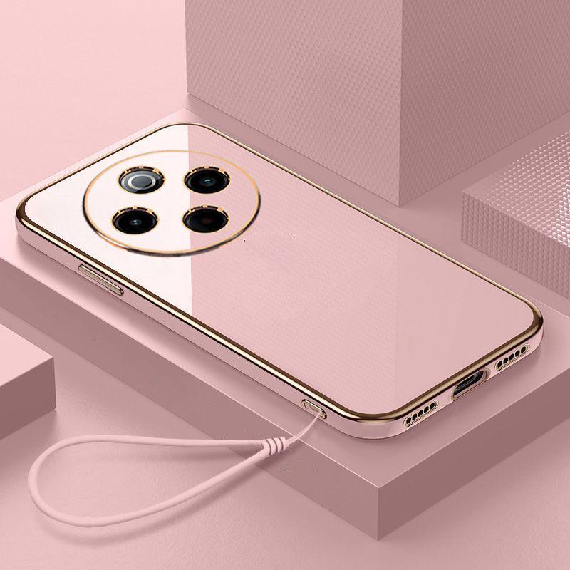Xiaomi Poco C75 Kılıfı POCO C75 Telefon Kılıfı Poco C75 Kılıfı Lüks Kare Kaplama Darbeye Dayanıklı Arka Kapak