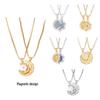 Sun and Moon Magnetic Couple Necklace - Clavicle Chain for Valentine's Day