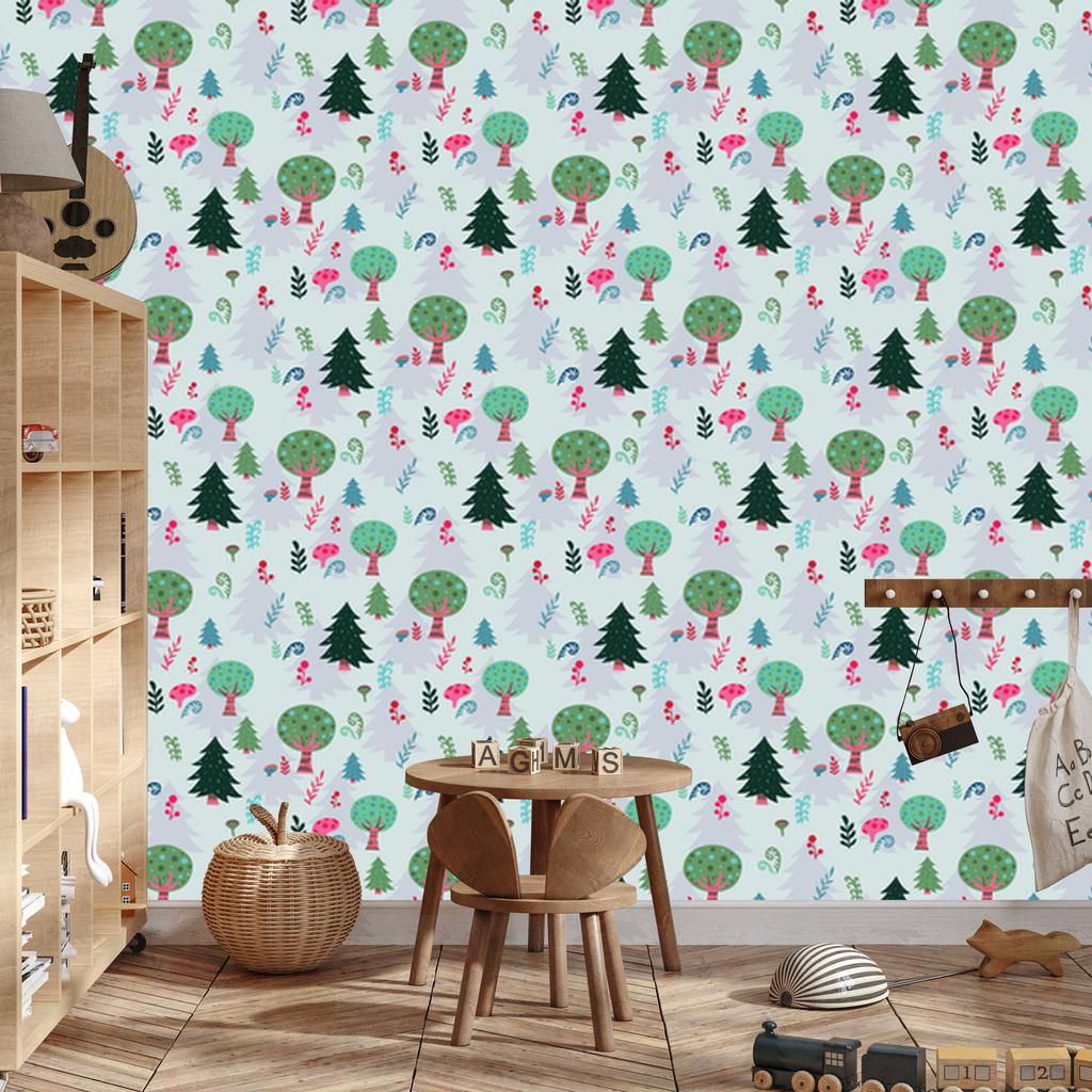 Green Plants and Trees Wallpaper for Living Room and Bedroom 50x1000
