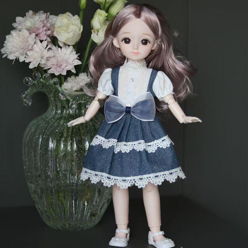 Oblečení pro 30cm panenku Pěkné šaty 1/6 BJD panenka DIY Oblékání Lolita Princeznovská sukně Oblečení Hračka pro dívku Sváteční dárek Doplňky pro panenku