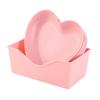 Serving Platter Heart Shape Dinner Plate Plastic Easy To Clean Versatile Kitchen Dinnerware for