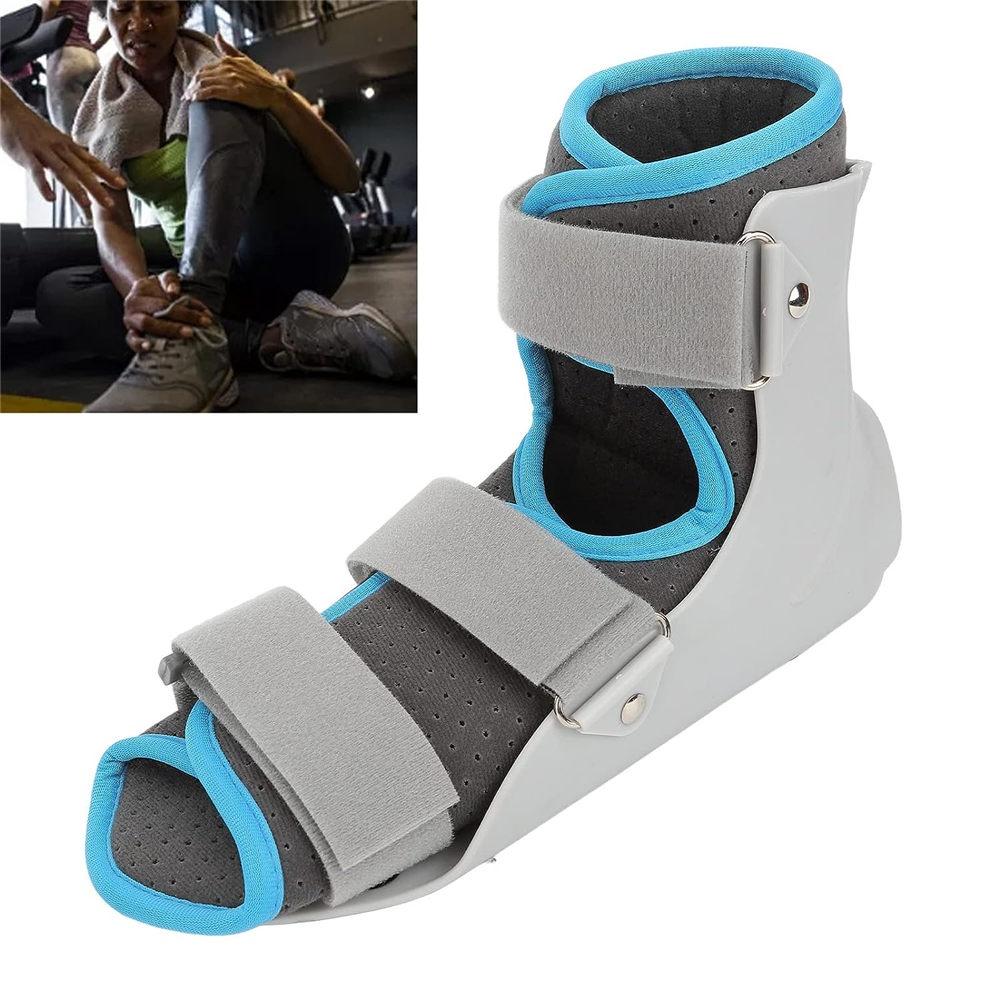 Ankle Stabilizer, Breathable Hook and Loop Injury Recovery Adjustable Ankle Fixation Brace Foot Drop Brace Postural Correct Breathable Shock Brace
