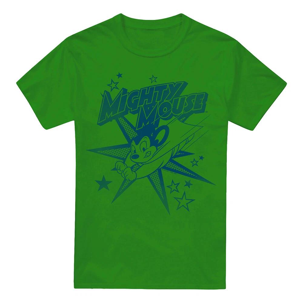 

Mighty Mouse Mighty Mouse 100% Cotton T-shirt Mens Tees Top S-2XL, Kelly Green 4XL