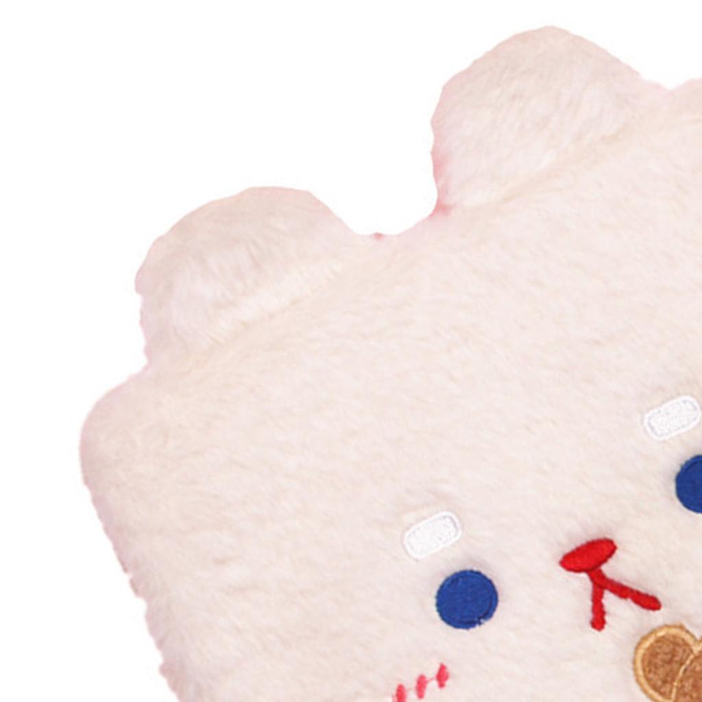 Plyšová taška na tablet pro dívky Roztomilý vzor Vícenásobná ochrana Lehký obal na tablet Pouzdro na přenášení tabletu Bílý