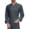 Unisex Strickjacke - Knopf Langarm Kochuniform