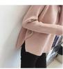 Women's Korean Style Long Sleeve Knit Sweater - Half High Collar, Loose, Thickened, Perfect for Autumn/Winter.