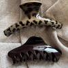 2025 Leopard Print High-End Large Shark Hair Clip for Women