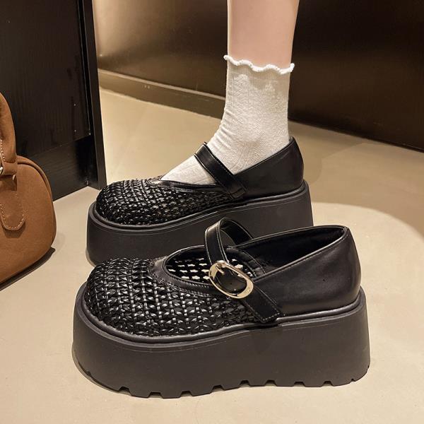 Fashion Fretwork Heels House Slippers Platform Shoes Luxury Slides Slipers Women Soft Designer Summer 2025 Fashion Round Toe Fretwork He
