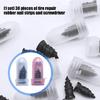 30Pcs Tire Repair Rubber Nails With Screwdriver For Fast Car Motorcycle Flat Tire Fix On The Go Vacuum Tire Repair Kit