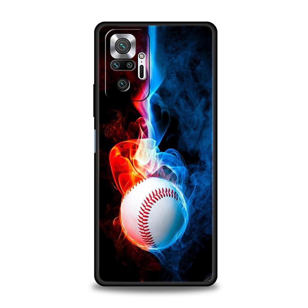 Phone Case For Xiaomi Redmi Note 14 13 12 5G 11 10 Pro Plus 4G 9S 9 14C 13C 12C 10C 9C 9A Soft TPU Cover Baseball