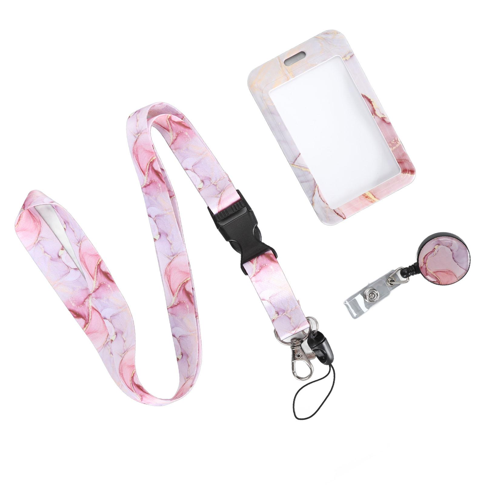 

Держатель для удостоверения личности с отрывным шнурком для печати, вертикальный выдвижной удостоверение личности с зажимом-катушкой для