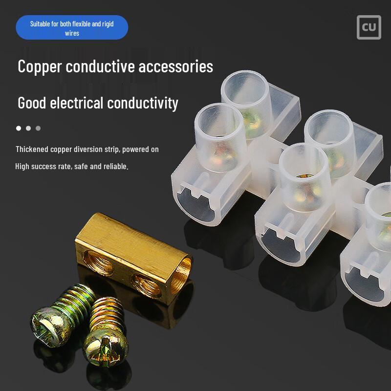 Beifute 12-Position Nylon Brass Terminal Block