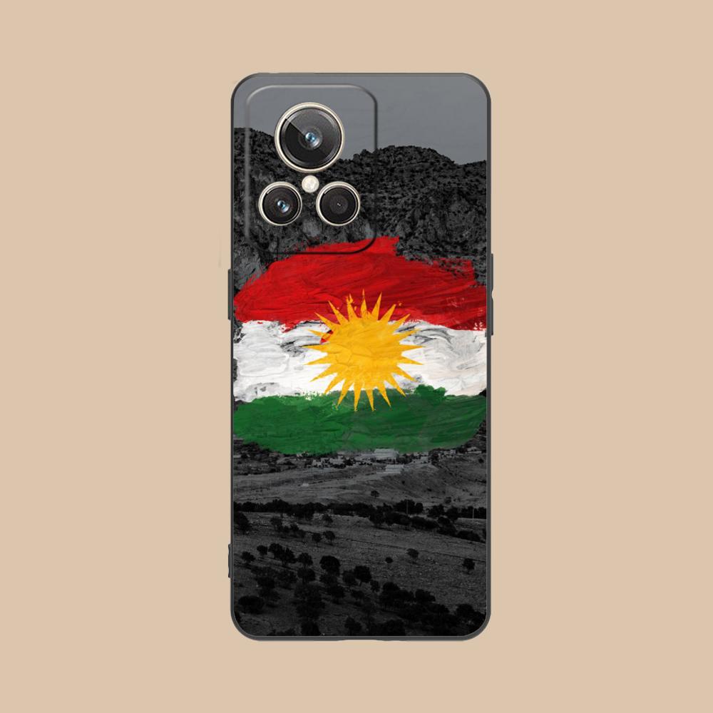 Kurdistan Flag Matte TPU Mobile Phone Case for Realme 15 14 13 12 11 10 9 Pro Plus T i Lite 5G Colorful Printing Cover