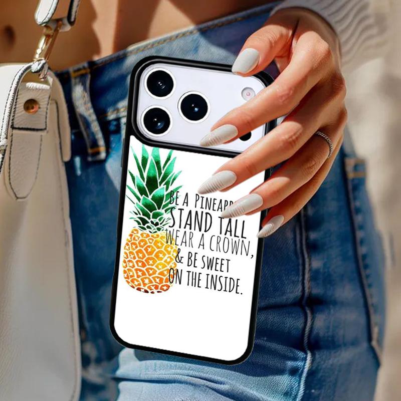 Summer Pineapple Phone Case For iPhone 17 Air 14 15 13 12 Max Cover For Apple 16e 11 Pro Max Plus Coque
