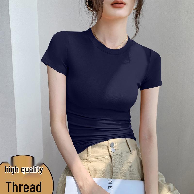 

Versatile Women s Elegant French-Korean Style Breathable Short-Sleeve Top XXL (125-140 lbs recommended)