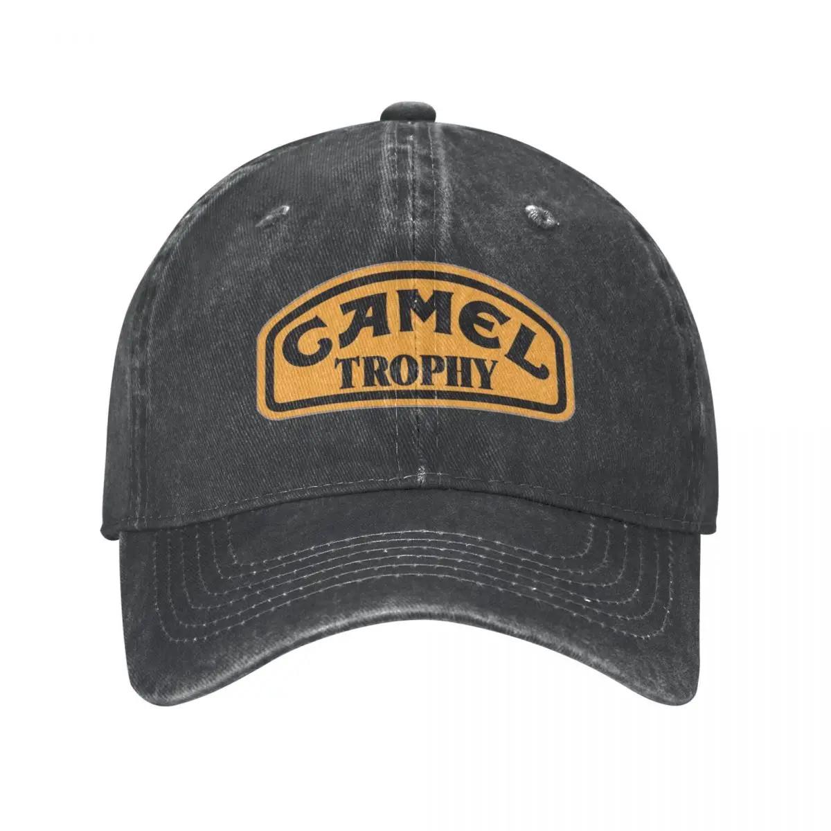 

Printed Bonnet Camel Trophy Classic Logo Baseball Cap Vintage Distressed Denim Washed Snapback Cap Outdoor Travel Unstructured Soft Caps Hat Adjustable& 8Y
