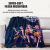 1PC Kpop Demon Hunters HUNTR/X Print Fleece Blanket for Adult Quality Super Soft Warm Blanket for Travel Office Home