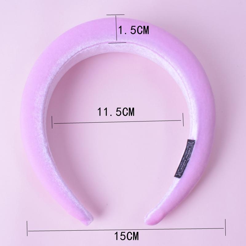 Thick Velvet Headband Hair Bands For Women Hair Accessories Plastic Padded Hairbands Retro Headwear Comfortable Head Hoop 4CM