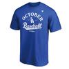 [Fanatics] Fanatics 2025 MLB Postseason Los Angeles Dodgers NL West Division Postseason Locker Room T-Shirt ML25AS153 BLUE (BLU)