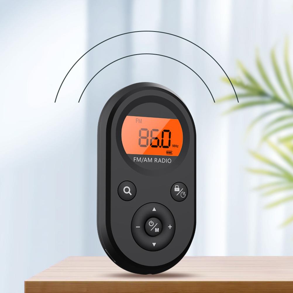 Taschenradio Mini AM FM Radio Tragbares Wiederaufladbares Radio für Outdoor-Spaziergänge, Laufen, Joggen