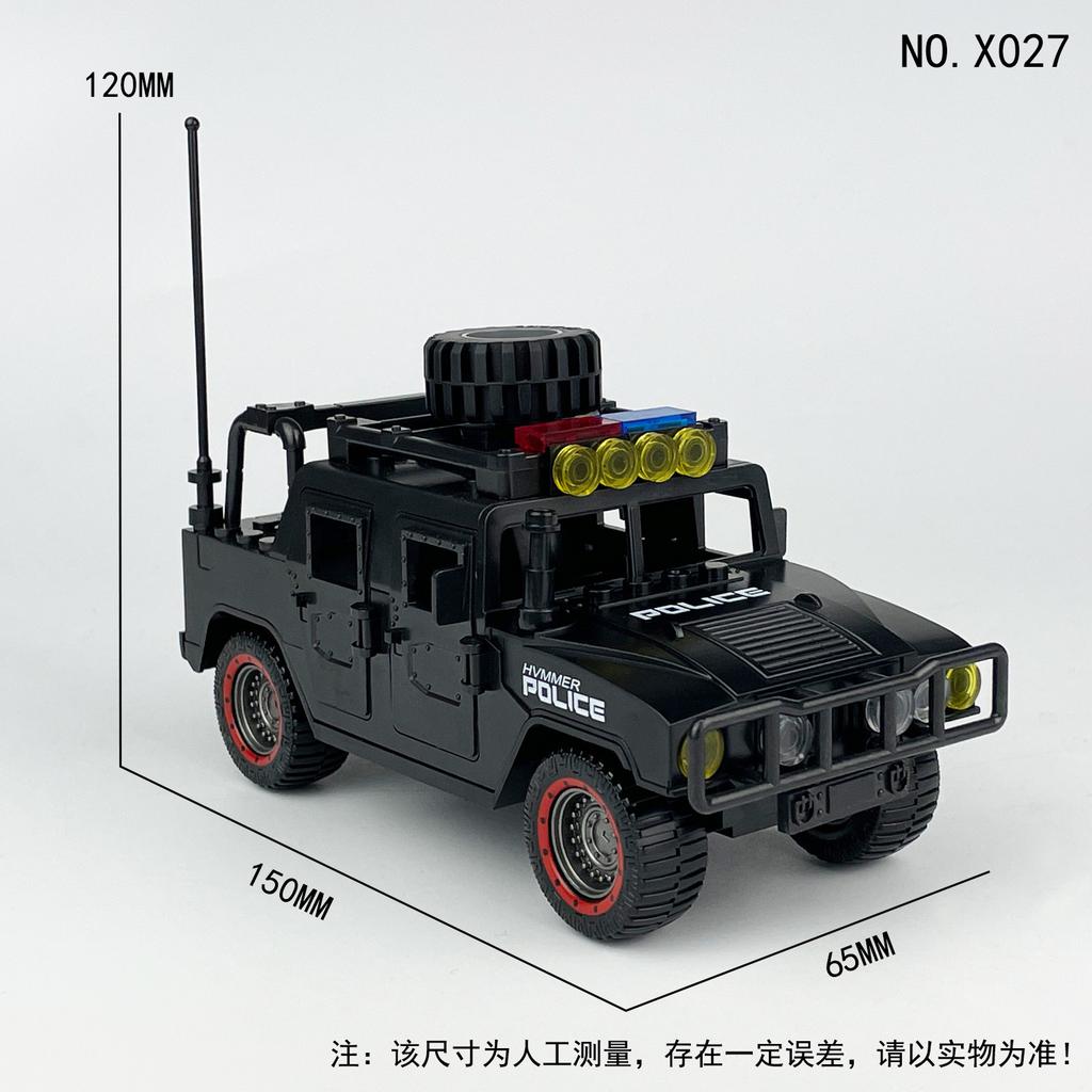 X001-X044 J772 J773 J779 Police Car Rescue Patrol Car Building Block Small Particle Toy