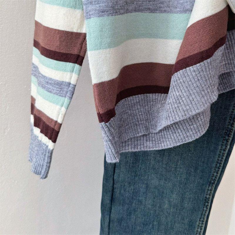 Sweater for Women Winter Cotton Thickened Pullover Warm Knitted Stretchy Long Sleeve Oversize Jumper Sweater Tops