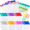 28/7pcs Zipper Eco Friendly Bag Reusable Colored Plastic Zipper Storage Bag for Storing Medications Accessories Anti Oxidation
