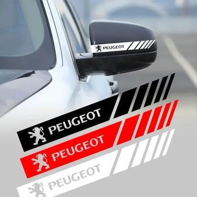 Για Peugeot 2τμχ Στυλ Αυτοκινήτου Αυτοκόλλητα Decal Καθρέπτη Οπισθοπορείας Στυλ Αυτοκινήτου για Peugeot 5008 4008 3008 207 308 408 307 508 GT Auto A