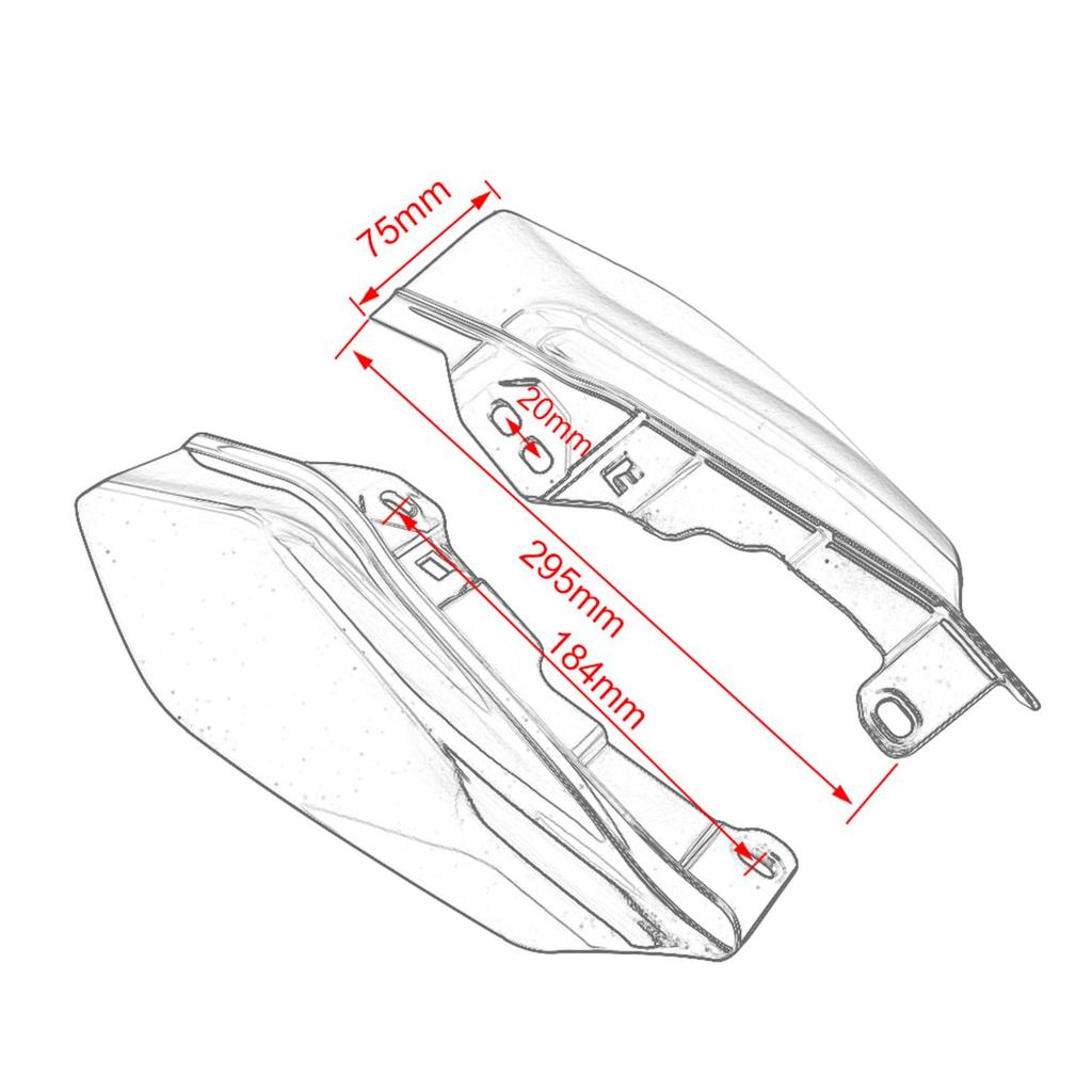 Mid- Air Deflectors, for Touring & Trike Model, 2017-Later