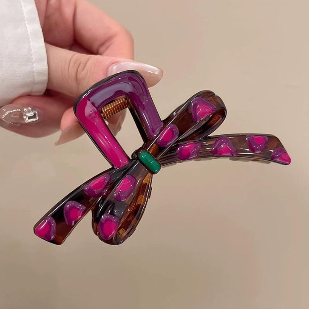 

Милый бантик, клипса-акула, пластиковая элегантная заколка для волос, французская ретро-заколка для волос для женщин, девушек