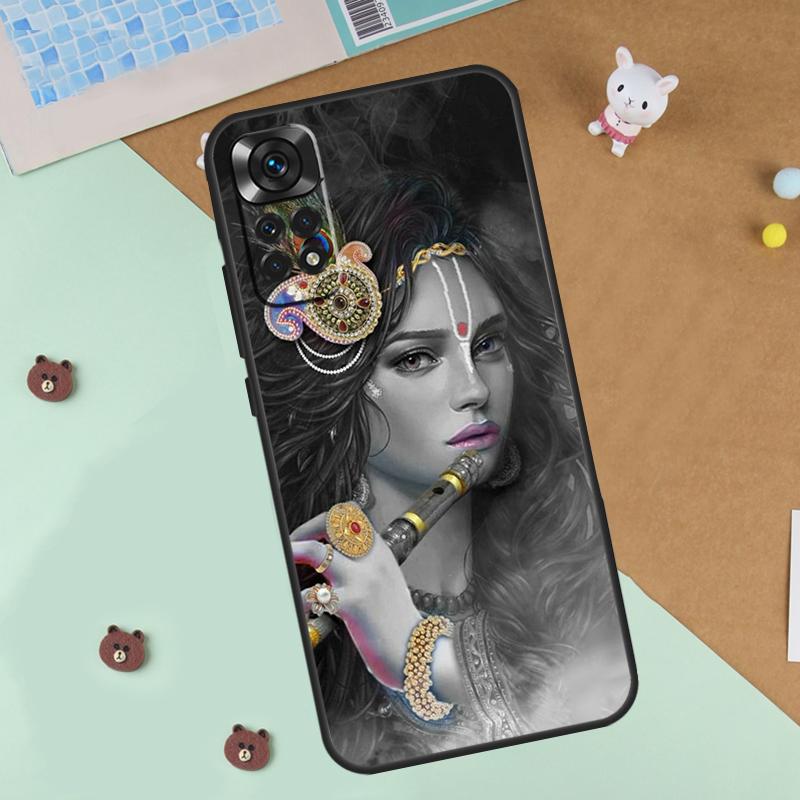 

Indian God Lord Krishna Case For Xiaomi Redmi 14C 10C 12C 13C Cover For Redmi Note 14 Pro 13 9 10 11 12 10S 11S 12S Redmi Note 10 4G