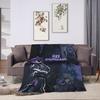 Murder Drones N and Uzi Blanket  Warm Soft Street Trend Plush Throw Blanket For Bedroom Travel Flannel Bedspread Bed Cover