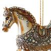 2D Flat Acrylic Horse Ornaments Figurine Decor Christmas Horse Decorations for Women Girl Home Holiday Tabletop Wall Pendant