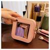 Bolsa de Maquillaje Transparente Compacta 2024 - Estuche Duro Portátil para Almacenamiento de Cosméticos