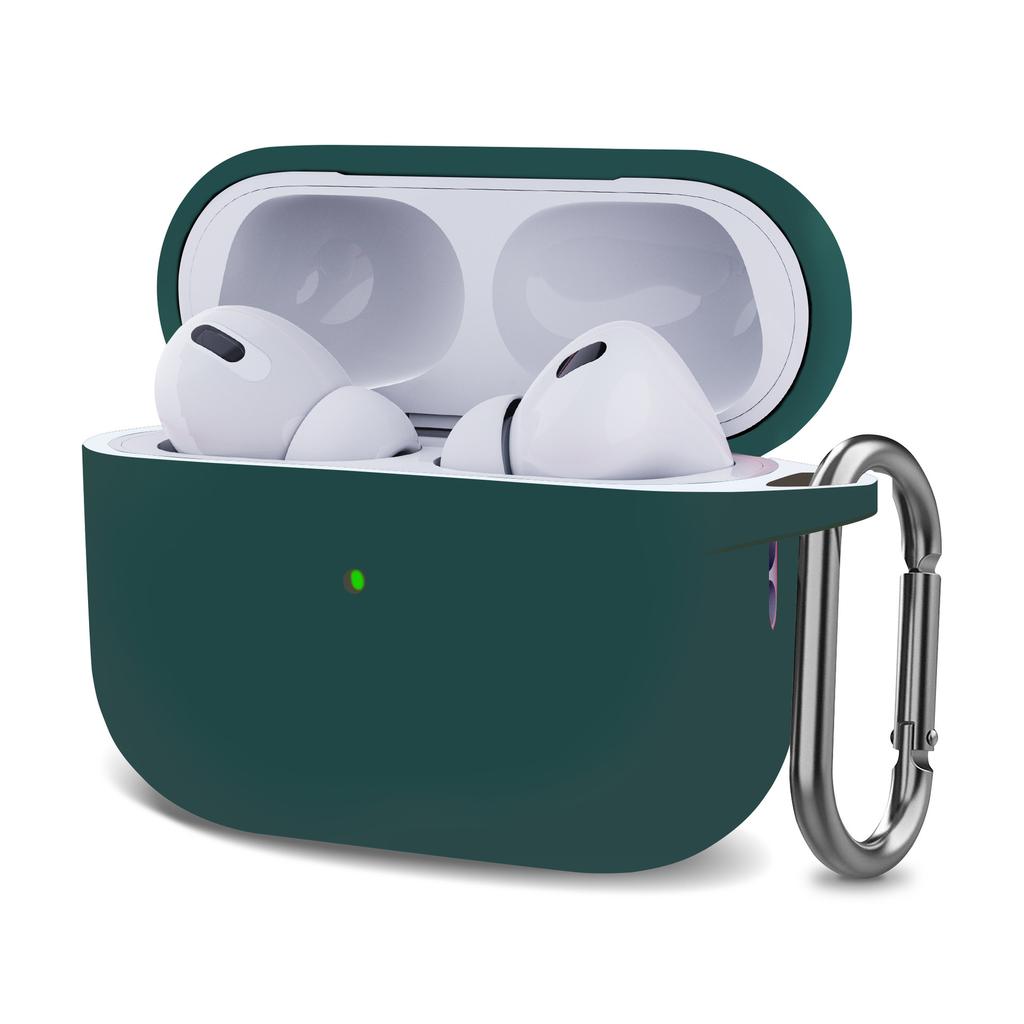 Suitable for AirPods Pro2 Apple 2026 Bluetooth Headset Silicone Solid Color One-piece Thickened Protective Case