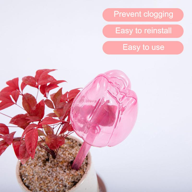 Stylish Plant Watering Solution Tulip Plant Watering Globes Self Watering Bulbs For Indoor Outdoor Plants Automatic Spikes