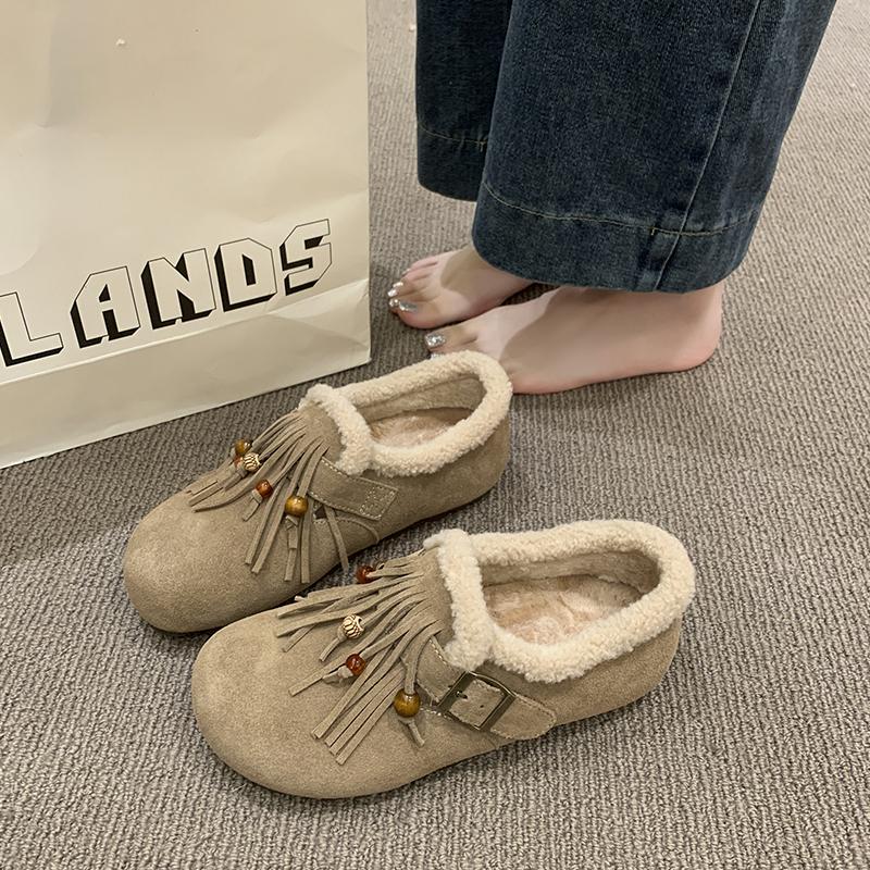 Thick Bottoming Women's Retro Spring and Autumn 2025 New Loafers Flat Non-slip with Skirt Soft Sole Single Shoes