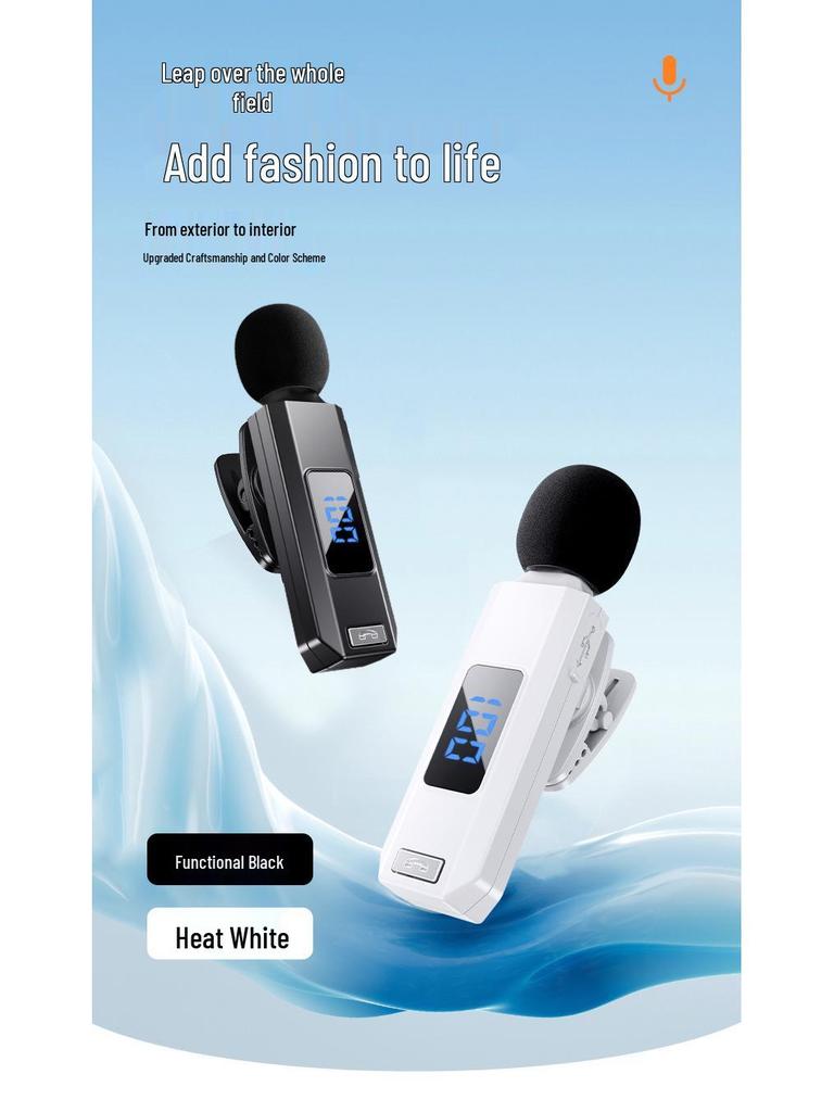 M1 Clip-on Wireless Bluetooth Earphones with Digital Display and Long Battery Life for Sports, Business, and More