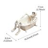 Bathtub Skeleton Ornament Halloween Skeleton Decor Skeleton Flower Pot Resin Planter for Succulents Halloween Decor Desktop