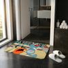 TAPPETINO ANIME O-Oggy e i Mosconi Tappetino Assorbente Tappeto d'Ingresso Antiscivolo per Bagni Servizi Igienici e WC