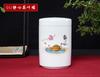 Cylindrical Tea Pot Ceramic Cover Sealed Storage Powder Paste Pot Living Room Coffee Table Decorative Tea Container Ceramic Pot