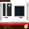 Punch-Free Glass Door Smart Lock: Remote-Controlled Fingerprint Lock for Single & Double Doors