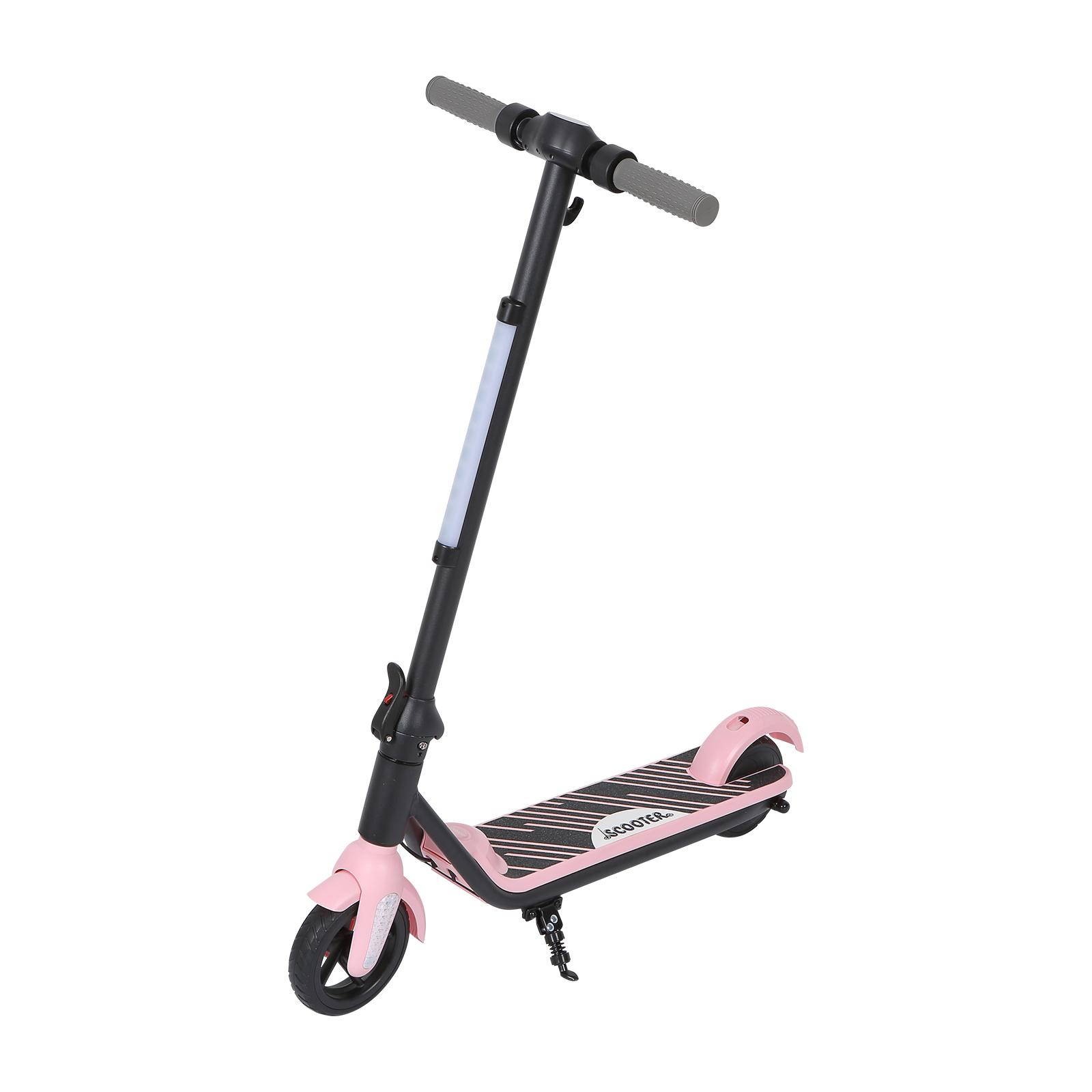 AVDL F602 Elektrischer Kinderroller – 80W Motor, LED-Anzeige rosa