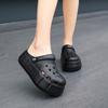 Womens Sandals  Hole Shoes Chunky Slippers Summer Beach Shoes Outdoor Green Platform Sandals