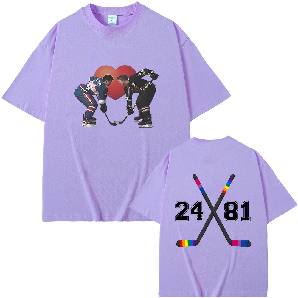 Heated Rivalry Shane Hollander Ilya Rozanov Hollanov 2481 Tshirt Men Women Clothing Oversized Tshirt Male Vintage Casual Tees